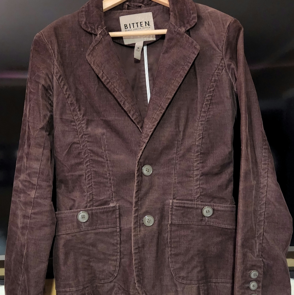 Brown Corduroy Blazer Bitten by Sarah Jessica Parker